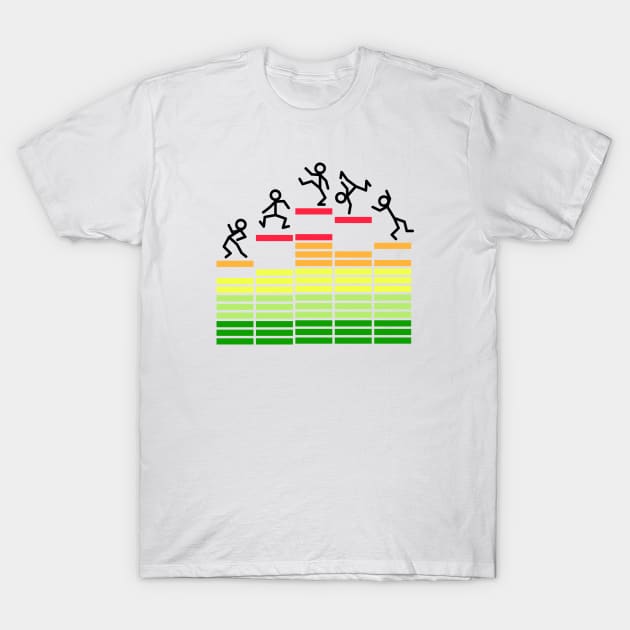 Dancing on Equalizer T-Shirt by schlag.art